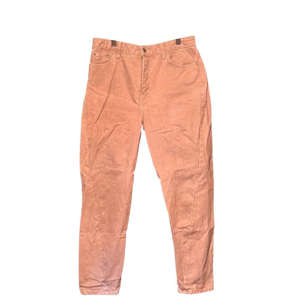 Topshop Tapered Denim Jeans in Dusty Peach/Pink Size 30 *fits like 28